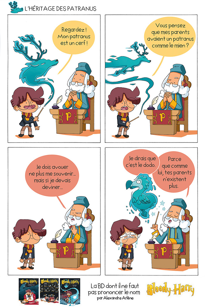 Bloody Harry - la BD à Poudlard: BD - La patranus d'Harry Potter